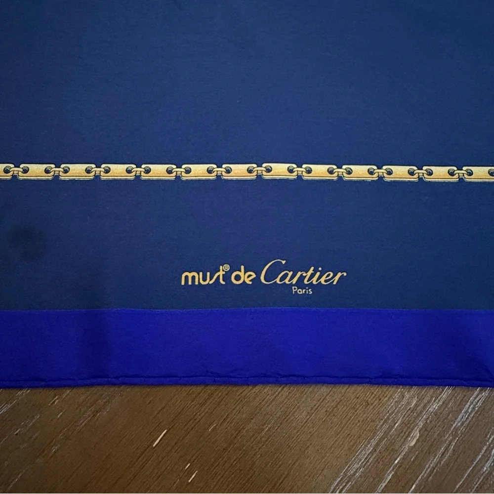 Authentic Cartier Silk Scarf